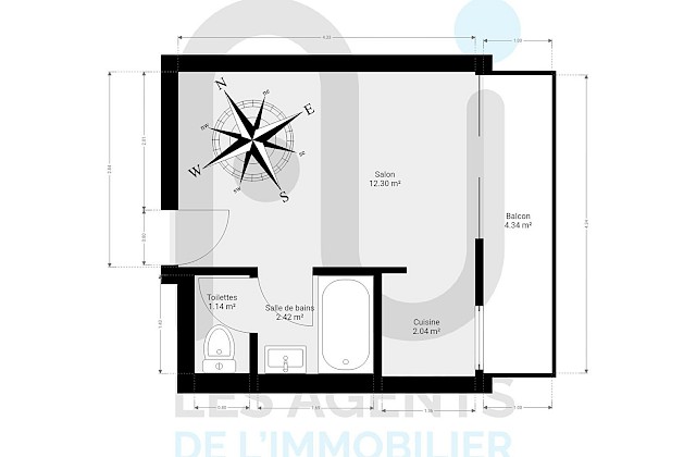Appartement Puteaux 1 pièce 18 m2
