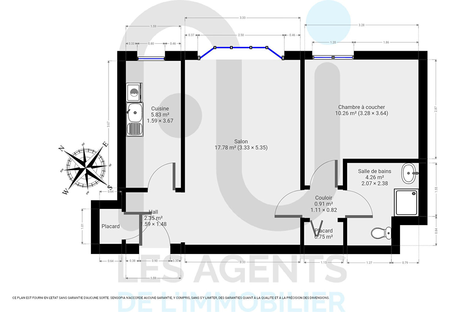Vente Appartement Puteaux 2 pièces 42 m² - Photo principale