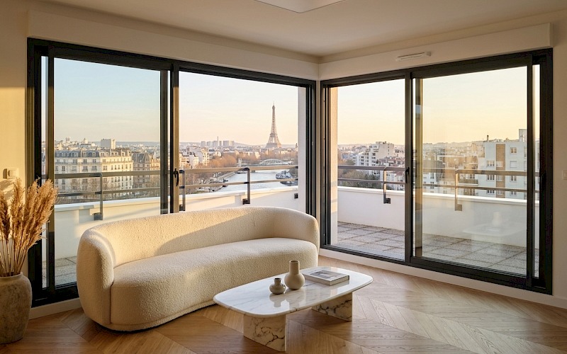 Estimer un appartement avec vue Tour Eiffel ou sur la Seine à Puteaux : quel surprix au m² ?